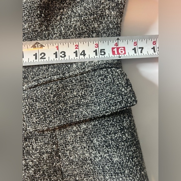 Vintage Talbots Italian Woven Blazer Women’s Sz 2P Wool Blend Black Gray - Picture 5 of 11